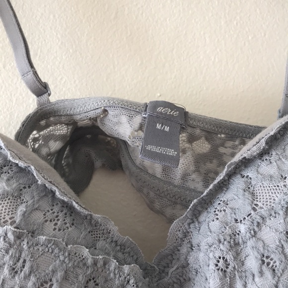 Grey padded Aerie bralette size medium - Picture 2 of 3